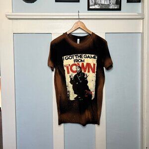 2PAC Acid Wash T-Shirt "I got the game from the town"